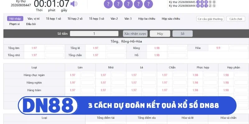 Bật mí 3 cách dự đoán kết quả xổ số DN88